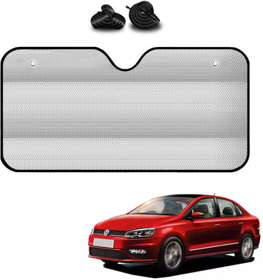 COSMOGEAR Windshield, Dashboard, Rear Window Sun Shade For Volkswagen Vento(Silver)