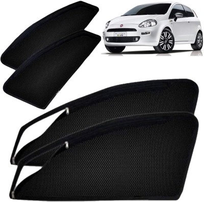 DreamRow Side Window Sun Shade For Fiat Punto(Black)