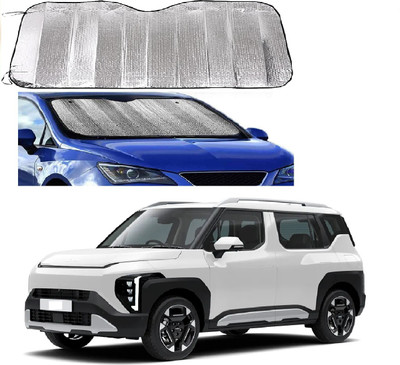 ROSHNEER ENTERPRISES Windshield Sun Shade For Kia Syros(Silver)