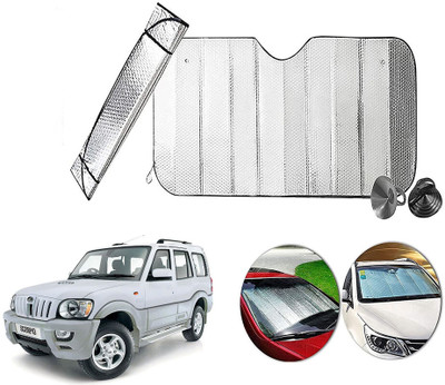 AUTO PEARL Dashboard, Windshield Sun Shade For Mahindra Scorpio(Silver)