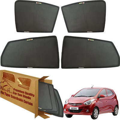 WolkomHome Side Window Sun Shade For Hyundai Eon(Black)
