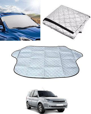 RKPSP Windshield Sun Shade For Tata Safari Storme(Silver)
