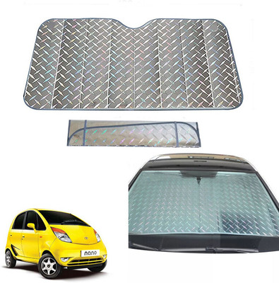 AUTO PEARL Dashboard, Windshield Sun Shade For Maruti Suzuki Nano(Grey)