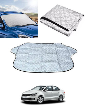 AYW Windshield Sun Shade For Volkswagen Vento(Silver)