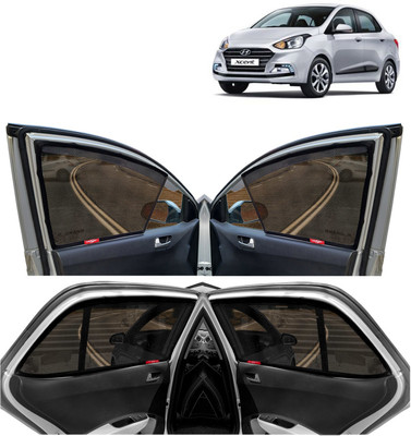 Kingsway Side Window Sun Shade For Hyundai Xcent(Black)