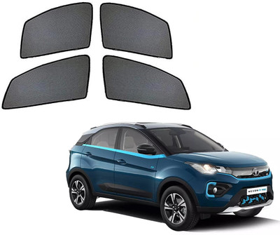 AuTO ADDiCT Side Window Sun Shade For Tata Nexon EV(Black)