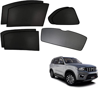 KOZDIKO Side Window, Rear Window Sun Shade For Mahindra Scorpio N(Black)