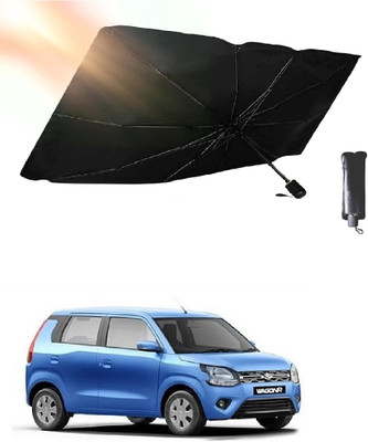 ROSHNEER ENTERPRISES Windshield Sun Shade For Maruti Suzuki WagonR(Black, Silver)