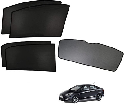 KOZDIKO Side Window, Rear Window Sun Shade For Hyundai Fluidic Verna(Black)