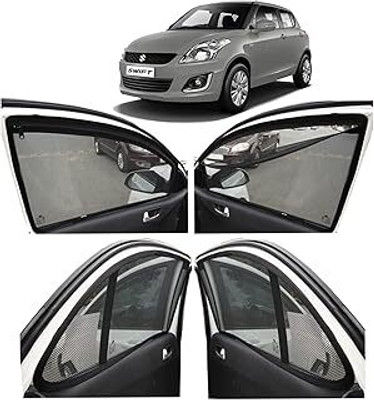 HARKRISH Side Window Sun Shade For Maruti Suzuki Swift(Black)
