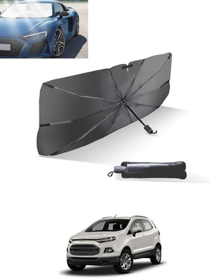 MATIES Windshield Sun Shade For Ford Ecosport(Black, Silver)