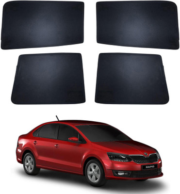 FORSONS Side Window Sun Shade For Skoda Rapid(Black)
