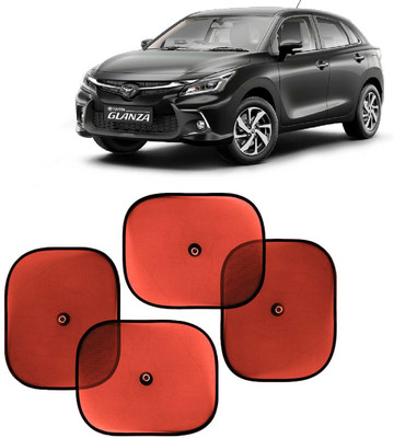 Kingsway Side Window, Rear Window, Dashboard, Sun Roof, Windshield Sun Shade For Toyota Glanza(Red)