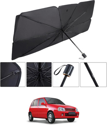 RKPSP Windshield Sun Shade For Maruti Suzuki Zen(Black, Silver)
