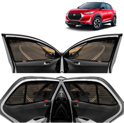 Kingsway Side Window, Rear Window Sun Shade For Nissan Magnite(Black)