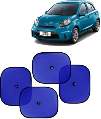 Kingsway Side Window, Rear Window, Dashboard, Sun Roof, Windshield Sun Shade For Nissan Micra Active(Blue)