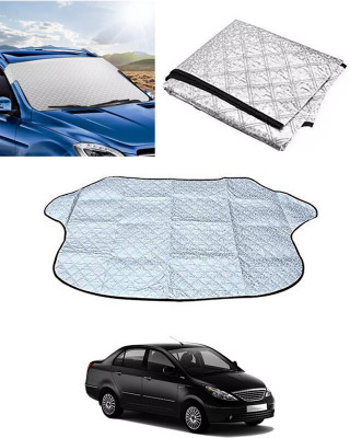 MATIES Windshield Sun Shade For Tata Manza(Silver)