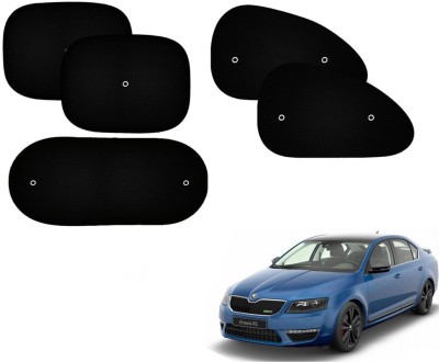 Automotive Prist Side Window Sun Shade For Skoda Octavia(Black)