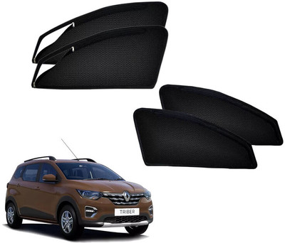 HARKRISH Side Window Sun Shade For Renault Triber(Black)