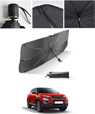 AYW Windshield Sun Shade For Tata Universal For Car(Black, Silver)