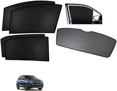 AuTO ADDiCT Side Window, Rear Window Sun Shade For Maruti Suzuki XL6(Black)
