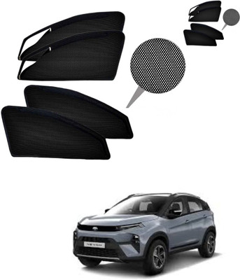 RAKRISH Rear Window, Side Window Sun Shade For Tata Nexon EV(Black)