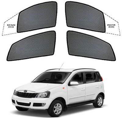 KOZDICAR Side Window Sun Shade For Mahindra Quanto(Black)