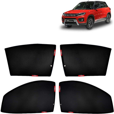 Kingsway Side Window, Rear Window Sun Shade For Maruti Suzuki Vitara Brezza(Black)