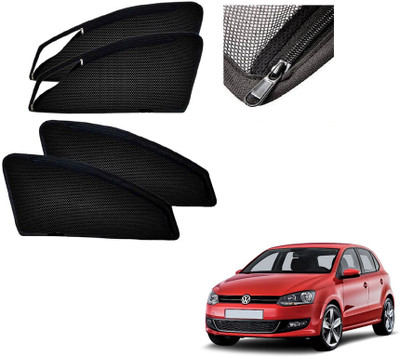 RAKRISH Side Window, Rear Window Sun Shade For Volkswagen Polo(Black)