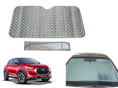 AUTO PEARL Dashboard, Windshield Sun Shade For Nissan Magnite(Grey)