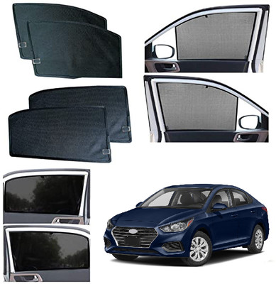 INSURE AUTOMOTIVE Side Window Sun Shade For Hyundai Accent(Black)