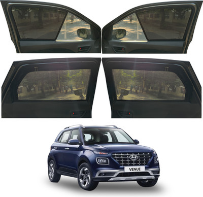 autoluxer Side Window Sun Shade For Hyundai Venue(Black)