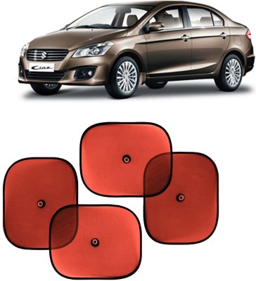 Kingsway Side Window, Rear Window, Dashboard, Sun Roof, Windshield Sun Shade For Maruti Suzuki Ciaz(Red)