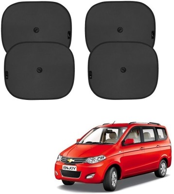 SPREADX Side Window, Rear Window Sun Shade For Chevrolet Enjoy(Black)