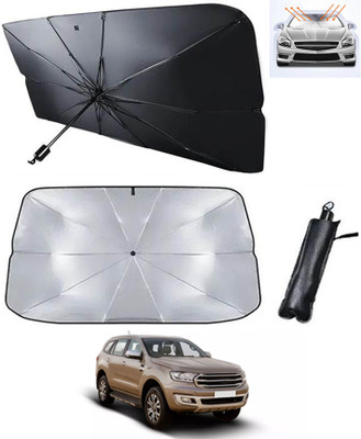 AYW Windshield Sun Shade For Ford Endeavour(Silver, Black)