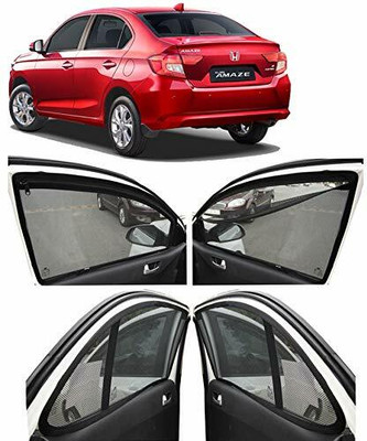 G ILIKA Rear Window, Side Window Sun Shade For Honda Amaze(Black)