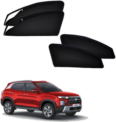 HARKRISH Side Window Sun Shade For Hyundai Creta(Black)