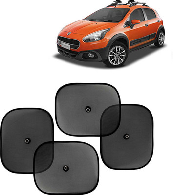 Kingsway Side Window, Rear Window, Windshield Sun Shade For Fiat Avventura(Black)