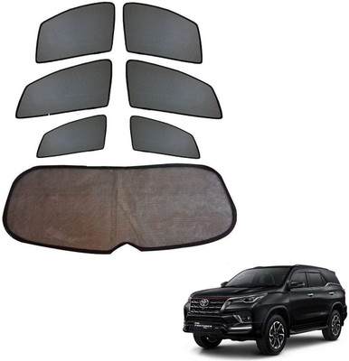 KOZDIKO Side Window, Rear Window Sun Shade For Toyota New Fortuner(Black)