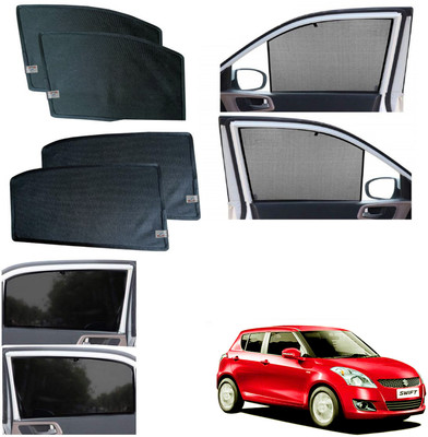 WolkomHome Side Window Sun Shade For Maruti Suzuki Swift(Black)