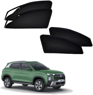 HARKRISH Side Window Sun Shade For Hyundai Creta(Black)
