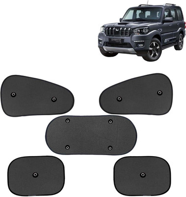 Kingsway Side Window, Rear Window, Windshield Sun Shade For Mahindra Classic(Black)