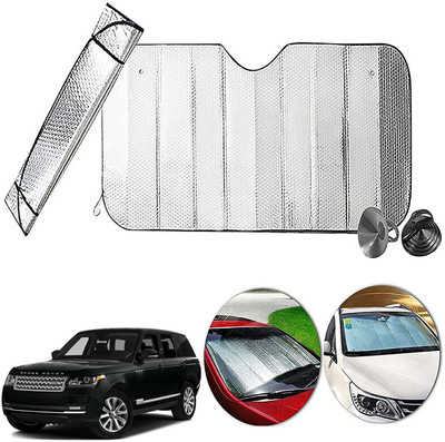 AUTO PEARL Dashboard, Windshield Sun Shade For Range Rover Range Rover(Silver)