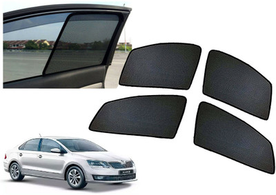 AUTO PEARL Side Window Sun Shade For Skoda Rapid(Black)