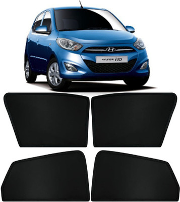 RAKRISH Rear Window, Side Window Sun Shade For Hyundai i10(Black)