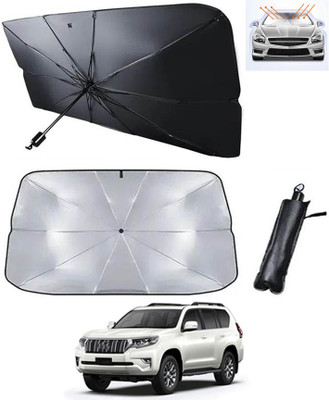 AYW Windshield Sun Shade For Toyota Land Cruiser Prado(Silver, Black)