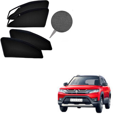 RAKRISH Rear Window, Side Window Sun Shade For Maruti Suzuki Vitara Brezza(Black)