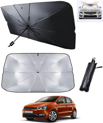 MATIES Windshield Sun Shade For Volkswagen Polo(Silver)