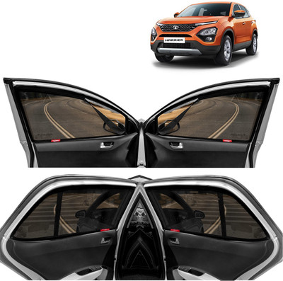 Kingsway Rear Window, Side Window, Windshield Sun Shade For Tata Harrier(Black)