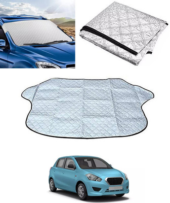 ABJD Windshield Sun Shade For Datsun Go(Silver)